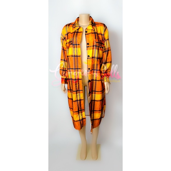 Gorgeous Dolls Plaid Oversize Shacket - Picture 2 of 4